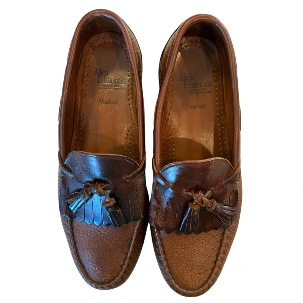 Allen Edmonds Dark Brown Leather‎ Tassel Loafers